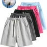 Men's Solid Pocket  Waist Shorts, Lightweight Breathable Shorts, Casual Breathable Comfortable Shorts for Running Gym Workout, Men's Bottoms for All Seasons