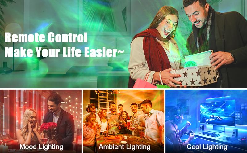 2 In 1 Aurora Borealis Light, 16-Colors Northern Lights Night Light Projector, Star Cloud Projection Lamp with Remote Control, USB Charging Aurora Projector Suitable for Bedroom Home Decoration Gift(Aurora & Star Cloud) round