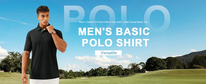3-Pack Men's Polo Shirts – Soft Breathable Cotton, Comfortable Short Sleeve Casual Fit, Classic Collared Polo Shirts for Work, Golf, Travel & Everyday Wear