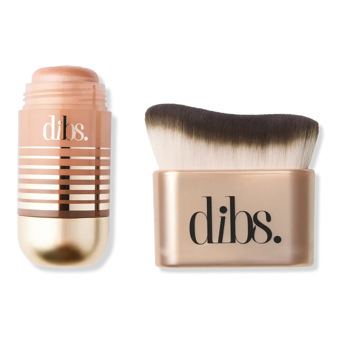 Dibs Beauty Glow Head-To-Toe Highlighter & Body Brush Duo