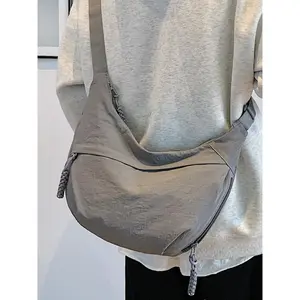 Lightweight Large Capacity Dumpling Bag, Casual Unisex Shoulder Crossbody Bag for Students, Travel & Daily Use, All Seasons