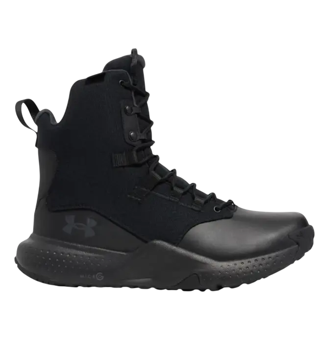 UNDER ARMOUR MENS BLACK BOOTS UA MICRO G STELLAR ZIP WP 3028314-001