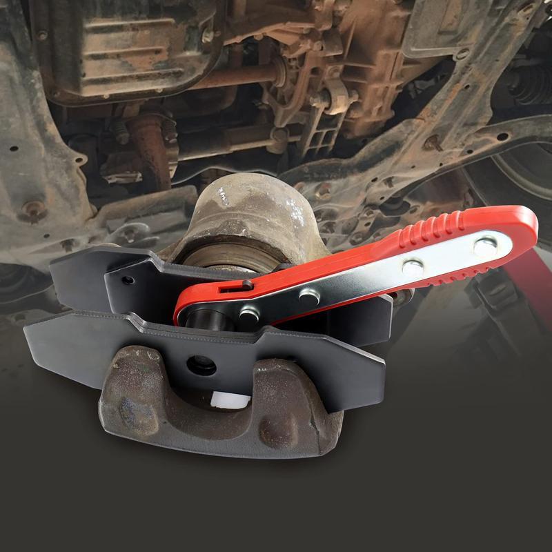 Brake Caliper Press Tool CarPiston Spreader Pad 360 Degree SwingRatchet Hand Wrench Expander for SingleTwin Quad Piston Disc Brake set Accessory