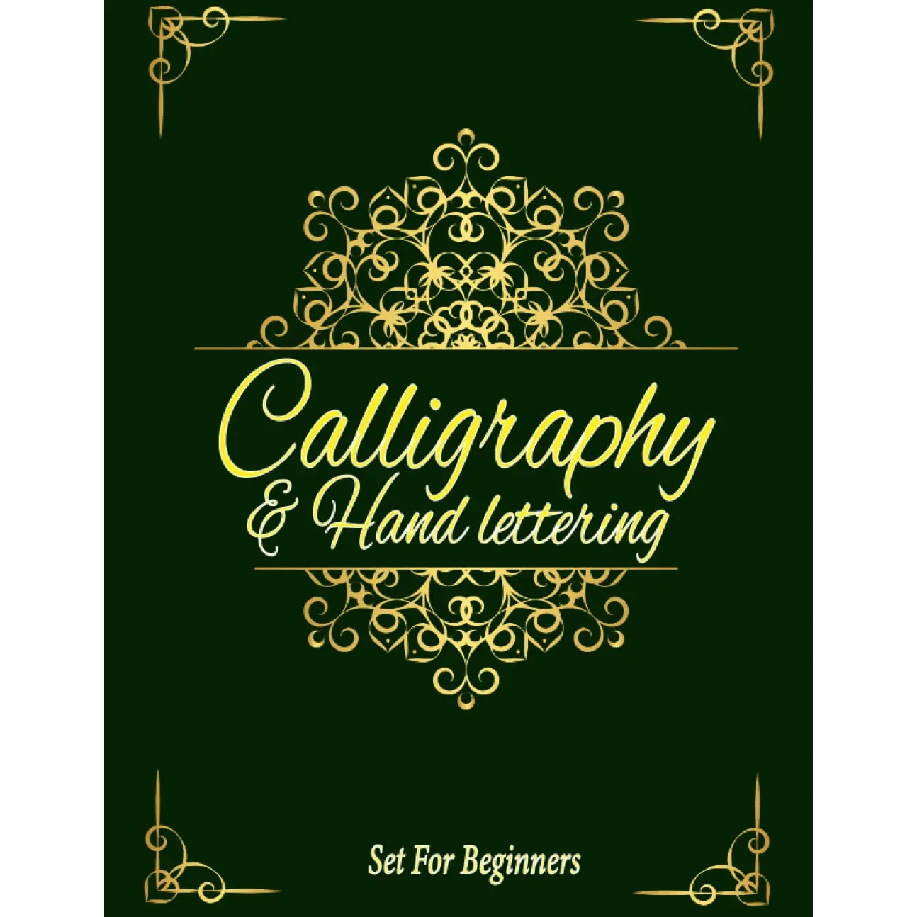 Calligraphy practice book set for beginners: 124 mixed sheet for Calligraphy , hand lettering, drawing and free writing Workbook for beginn