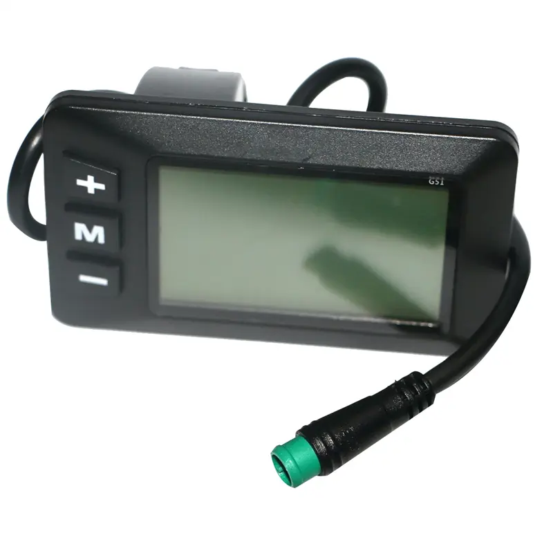 G51 Backlit LCD Display Electric Bike & Scooter Accessories Bundle - 5-Pin Accelerator, Waterproof Connector, Quick-Operation Buttons, Easy Installation, High-Temperature Resistance, Data & State Tracking for Bicycle, Ebike Accessories, Biking