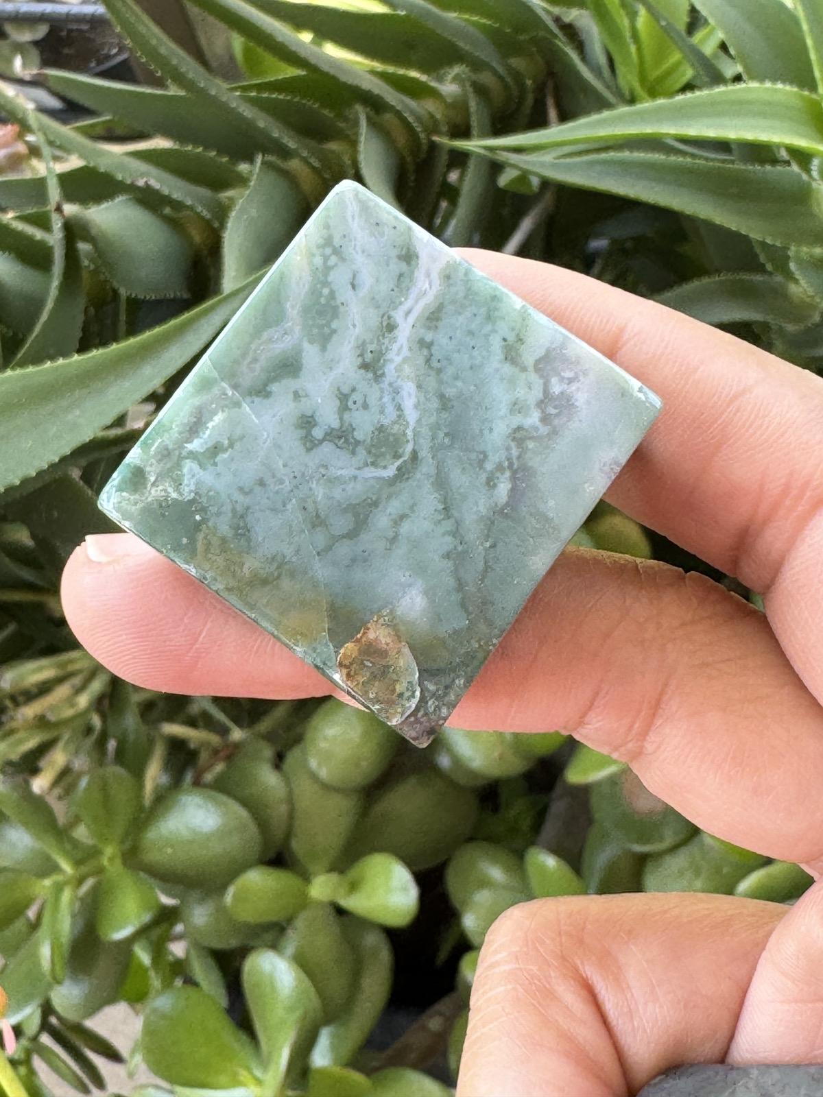 Moss Agate Crystal Free Forms
