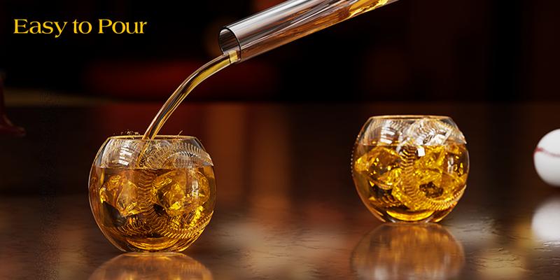 Valentine's Day Gifts Kollea Baseball Whiskey Decanter Set 20Oz with 2 Glasses, Unique Birthday & New Year Gift for Him Brother Guys Boyfriend Coach Liquor Tequila Bourbon Drinking Classic Utensils Fathersdaygift Craftsmanship Classy Elegant