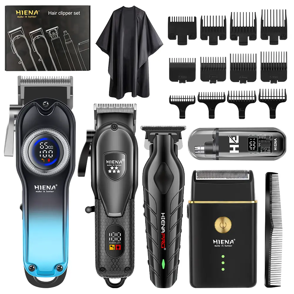 Men's Professional 5-Piece Hair Clipper Set - Cordless Electric 2-in-1 Trimmers & Clippers, Precision Styling Tools, Storage Box, Barber Equipment (Gift, Birthday Gifts for Him, Home Haircut),back to school,back to school haul