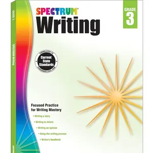 Spectrum Writing Grade 3, Ages 8 to 9, 3rd Grade Writing Workbook, Informative, Opinion, News Report, Letter, and Story Writing Prompts, Writing Practice for Kids - 136 Pages Paperback – August 15, 2014