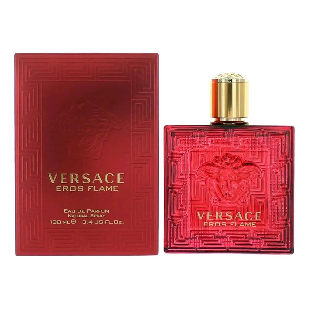 Versace Eros Flame Men's Perfume - 3.4 oz EDP Spray, Designer Bottle Men's Fragrance