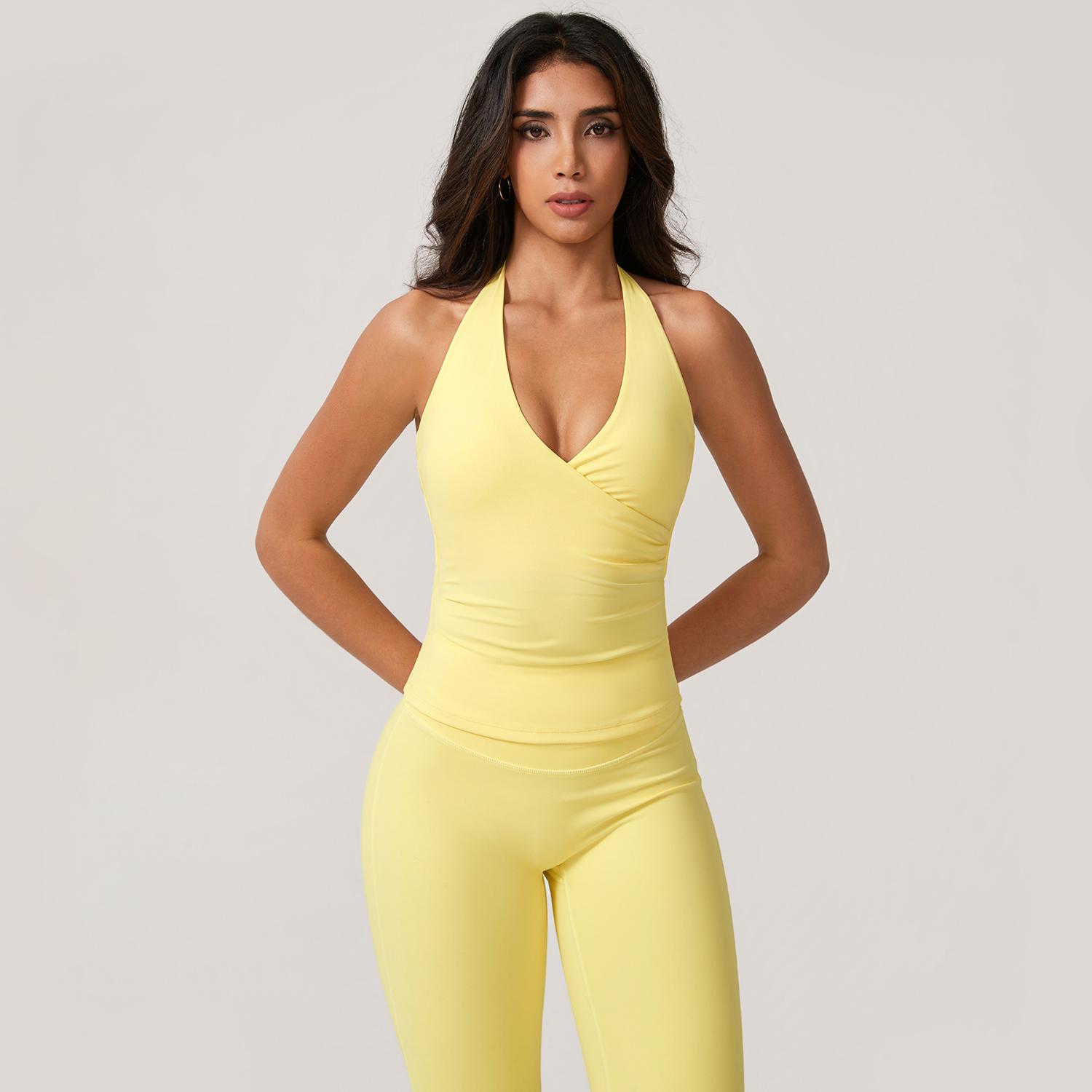 TimeOFFWomen's 2-Piece Activewear Set Deep V-Neck Open-Back Design Stretchy Fabric for Flattering Fit Comfort in Yoga Workouts & Casual Outings Athletic Fashion Fitness Clothes, 2 Piece Sets, Women's 2 Piece Set TimeOFFWomen's 2-Piece Activewear Set Deep V-Neck Open-Back Design Stretchy Fabric for Flattering Fit Comfort in Yoga Workouts & Casual Outings Athletic Fashion Fitness Clothes, 2 Piece Sets, Women's 2 Piece Set