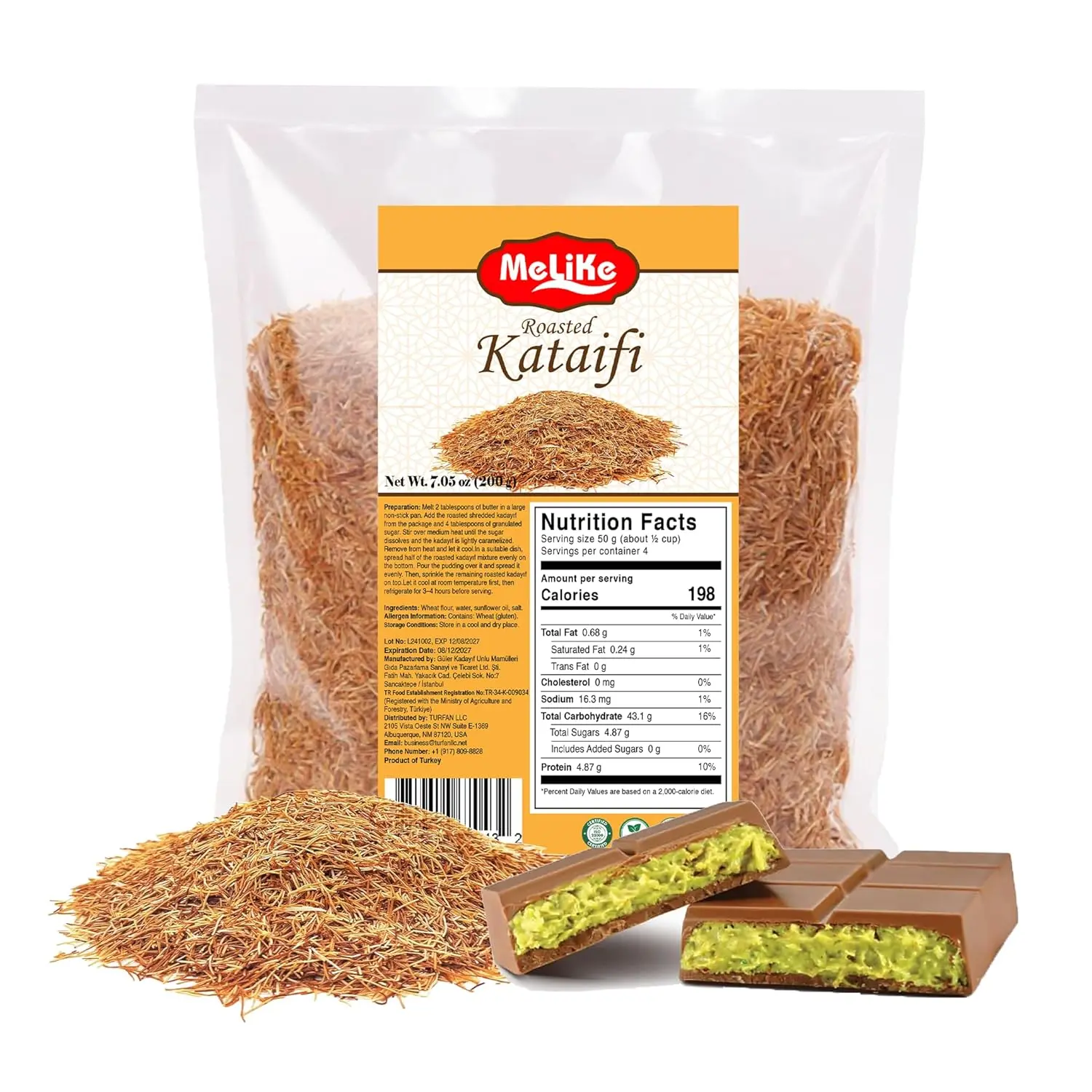 Kataifi, Premium Roasted Kataifi For Dubai Chocolate Bar, Toasted ...