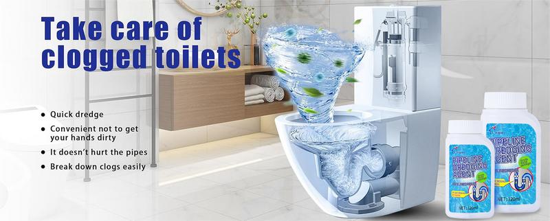 џLiapu Powerful Pipe Dredging Agent for Kitchen and Toilet Pipelines - Dissolves 200+ Blockages and Kills 99% of Bacteria