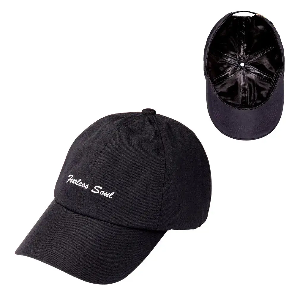 Arria Adjustable Satin Lined Embroidered Baseball Cap