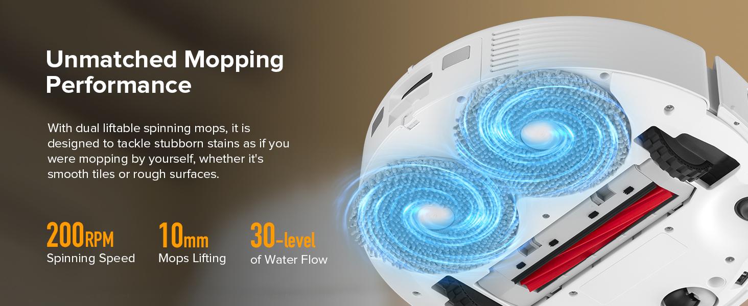 Roborock Qrevo Series Robot Vacuum and Mop (QV 35A), 8000Pa Suction, Anti-Tangle Brushes, Smart Obstacle Avoidance, Auto Mop Washing, All-in-One Dock, 200RPM Spinning Mops #GiftedInLove