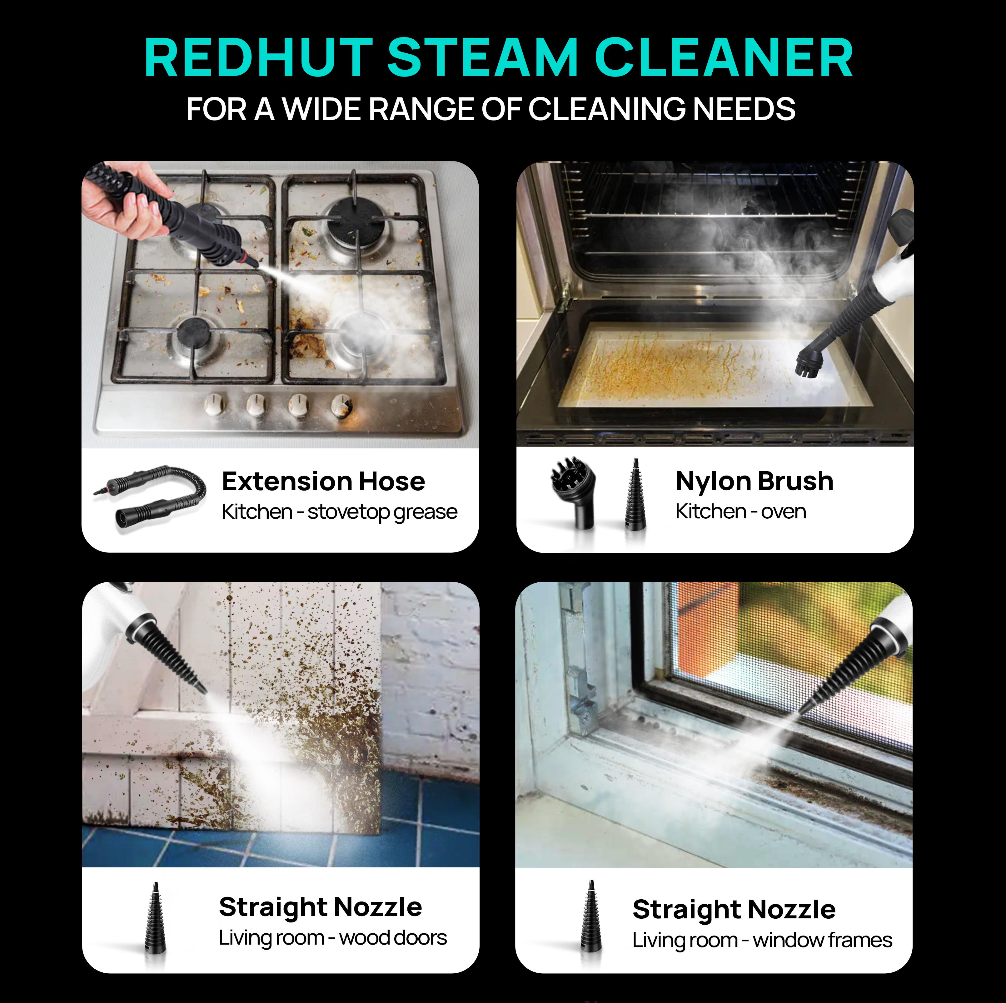 Redhut 2026 Pressurized Handheld Multi-Surface Natural Steam Cleaner with 12 pcs Accessories Powerful, Chemical-Free, Steamer for Home And Car, Cleaning Washing Machine, Air Conditioner, Kitchen, Summerclean Appliances Tool Household Redhut 2026 Pressurized Handheld Multi-Surface Natural Steam Cleaner with 12 pcs Accessories Powerful, Chemical-Free, Steamer for Home And Car, Cleaning Washing Machine, Air Conditioner, Kitchen, Summerclean Appliances Tool Household