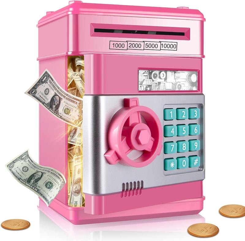 Piggy Banks Money Banks for Kids, Electronic Password Code Money Banks ATM Banks Box Coin Bank for Children Boys and Girls