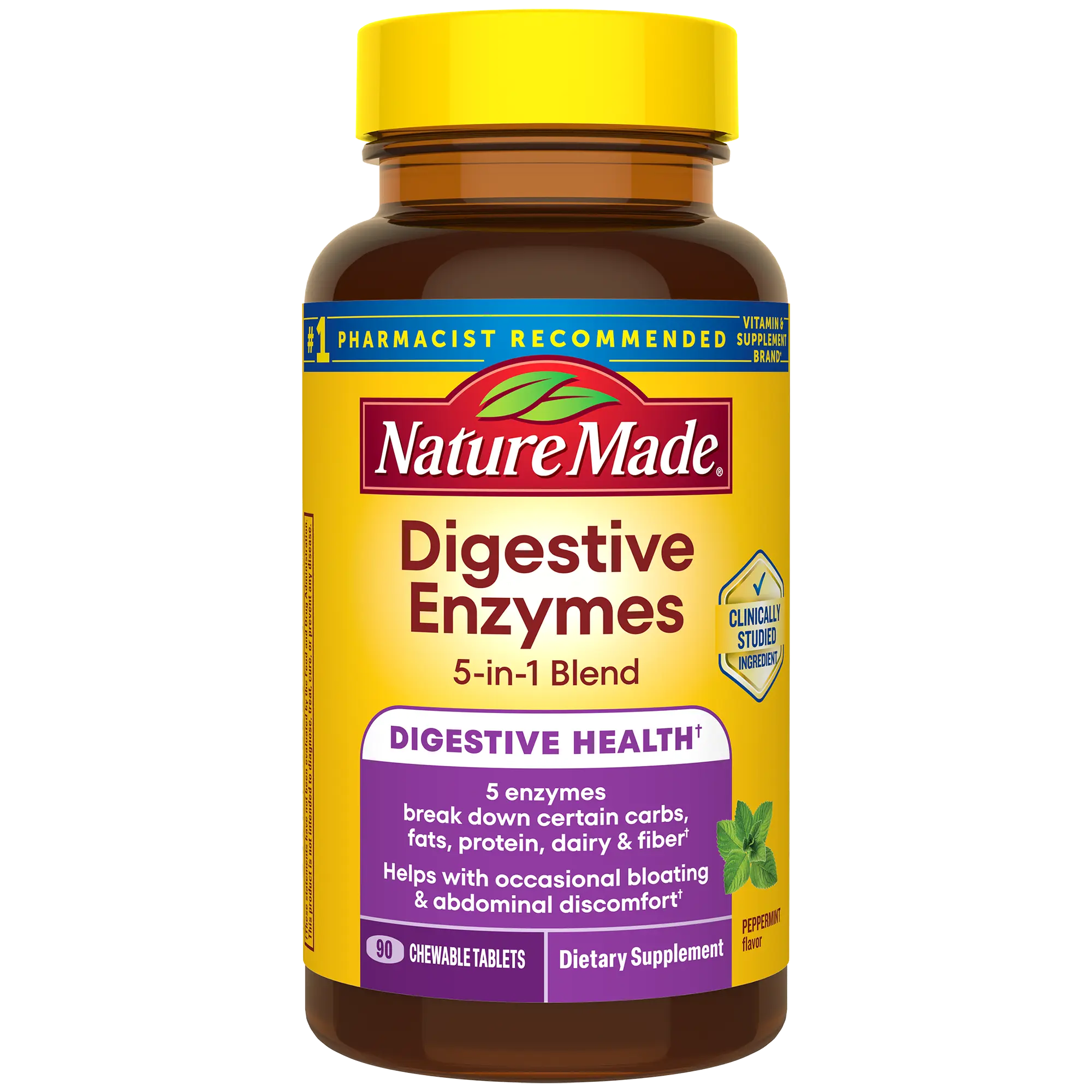 Digestive Enzymes 5-in-1 Blend Chewable Tablets