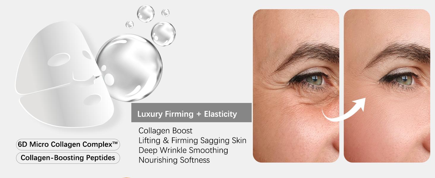 ISTON Deep Moisturizing Collagen All-In-One 4-Color Mask, Moisturizing Night Cream for All Skin Types - Firms, Improves Dullness, Anti-Aging, Soothes and Repairs Skinoothes and Repairs