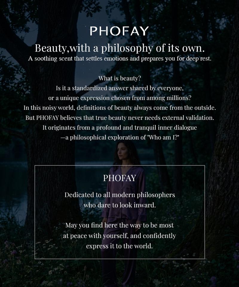 PHOFAY Weightless Eau de Parfum Beads Lavender & Sandalwood Zen Scent for Sleep & Meditation Alcohol-Free Perfume 50ml Valentine's Day gift