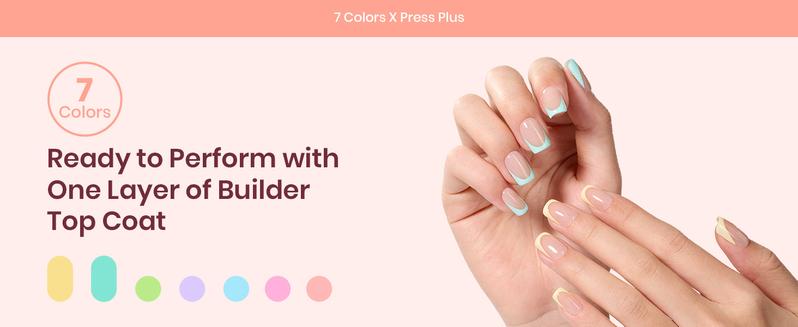 Beetles X Press Plus-Lite Kit French Tips Square Almond French Tip Press on Nails with Nail Glue Builder Top Coat Squoval Press on Nails DIY Manicure Gift for Women Beetles X Press Plus-Lite Kit French Tips Square Almond French Tip Press on Nails with Nail Glue Builder Top Coat Squoval Press on Nails DIY Manicure Gift for Women