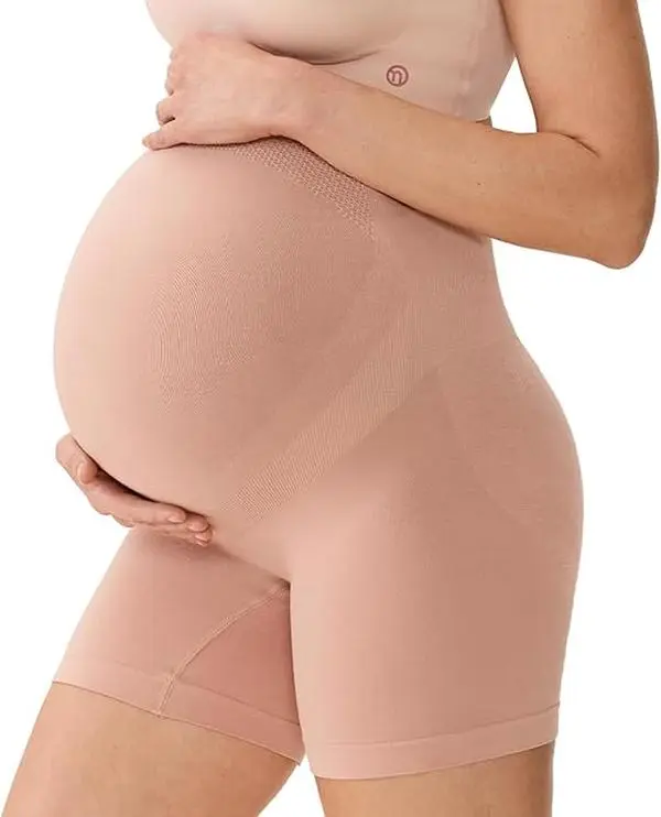 maternity shorts for under dresses pstuiky Maternity Yoga Shorts Plus Size High Waist Stretch Adjustable Support Comfortable Lounge Wear Pregnancy Maternity Shorts Under Dress