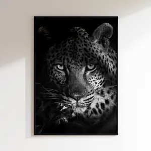 [Sale off up to 65%][Free Ship][No Frame] Black Luxury Print; Office Wall Art, Stylish Leopard Poster  (4)