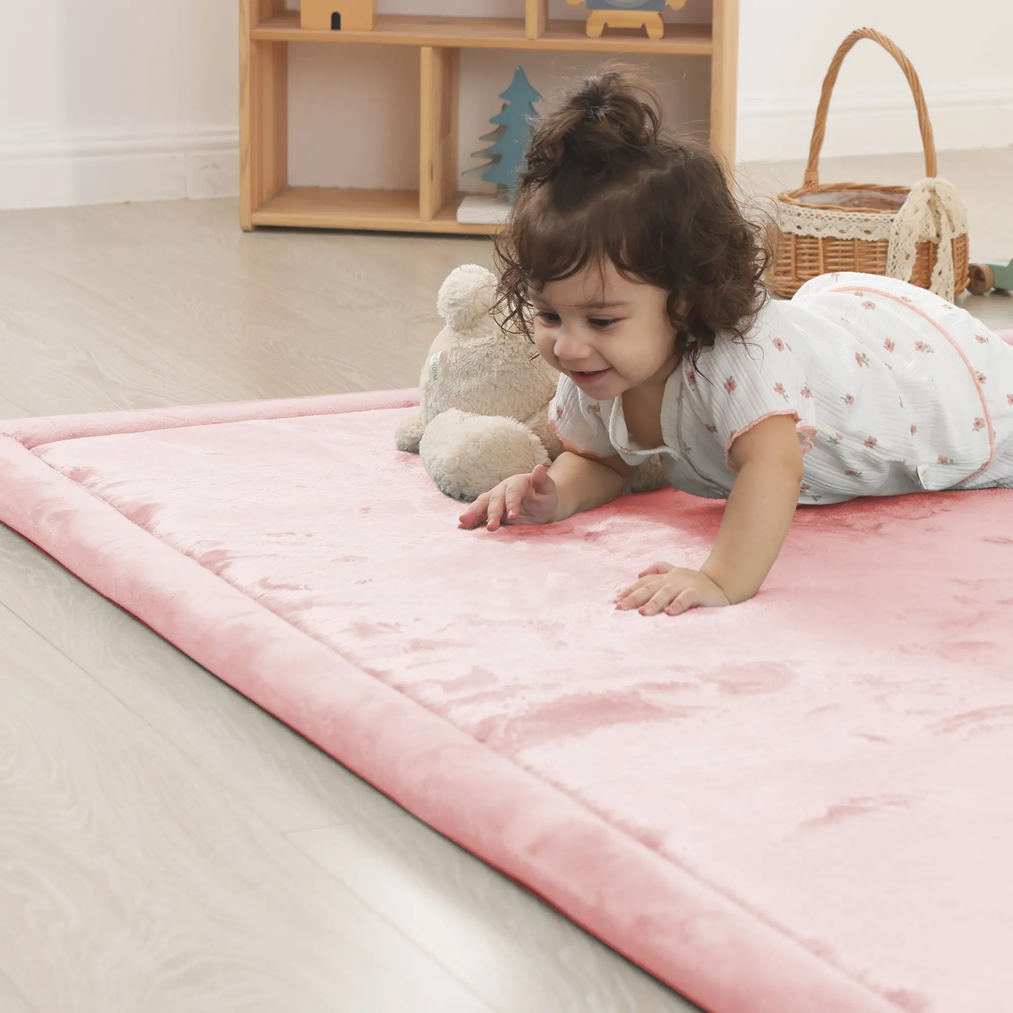 PaPaMat Flannel Baby Play Mat, 1.5" Thick Memory Foam Upgrade Soft & Shock-Absorbing Nursery Rug for Infants & Toddlers tiktokshopspringglowup