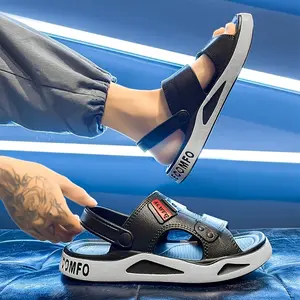 Men'S Summer Sandals Made of EVA for The Beach, Featuring Breathable, Non-Slip Flip Flops That Dry Quickly, Open-Toe Design, And Comfortable Solid Colors Suitable for Both Indoor And Outdoor Activities.