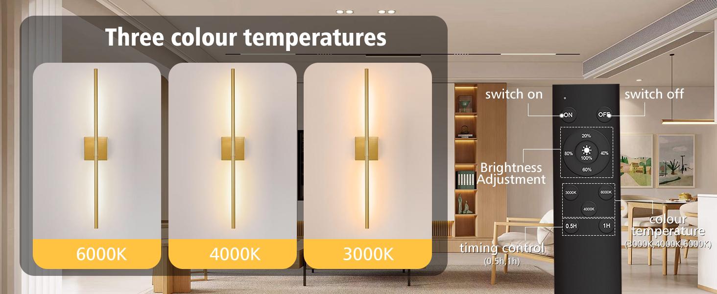 echosari Battery Operated Wall Sconces, Rechargeable Dimmable LED Wall Lights with Remote & Timer, 350° Rotatable Wireless Sconce Lamps for Bedroom, Hallway & Living Room Decor