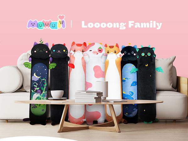 [100+ Styles] MeWaii Mystery Plush Bag – Cute Kawaii Stuffed Toys, Loooong & Mushroom Family Plushie Series, Surprise Gift for Kids, Girls, Boys, Halloween, Birthday Gift