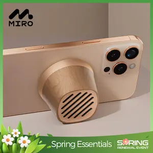 【P2】MIRO Magnetic Wireless Charging Bluetooth Speaker – 15W Fast Charging, TWS Stereo Sound, 12h Long Battery, Portable Gadget – Travel, Home, Outdoor Fun, Party Music, Perfect Gift for Music Lovers, Teens & Tech Enthusiasts