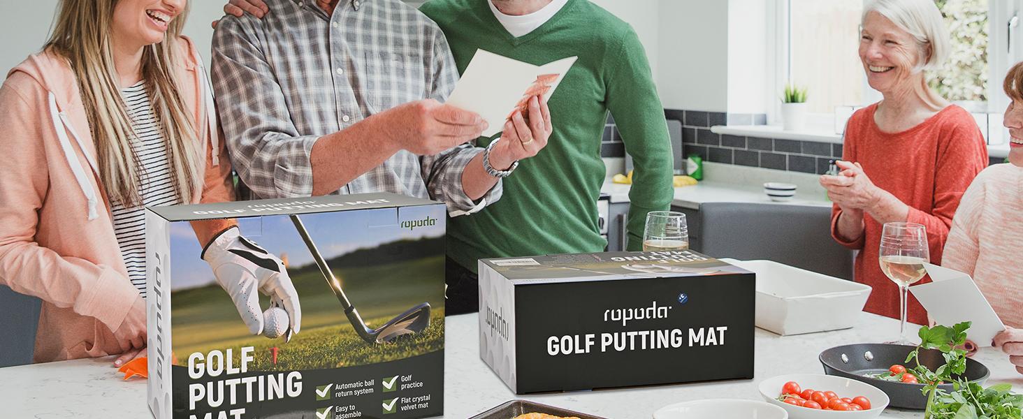 ROPODA 9ft Portable Putting Green with Auto Ball Return Function, Includes Portable Putting Mat, Ideal for Home and Office Use ROPODA 9ft Portable Putting Green with Auto Ball Return Function, Includes Portable Putting Mat, Ideal for Home and Office Use