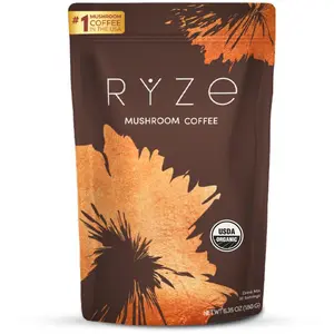 RYZE Mushroom Coffee | Clean Energy & Focus | 6 Superfood Mushrooms | USDA Organic | 30 Servings | Digestion & Immunity Support XXX