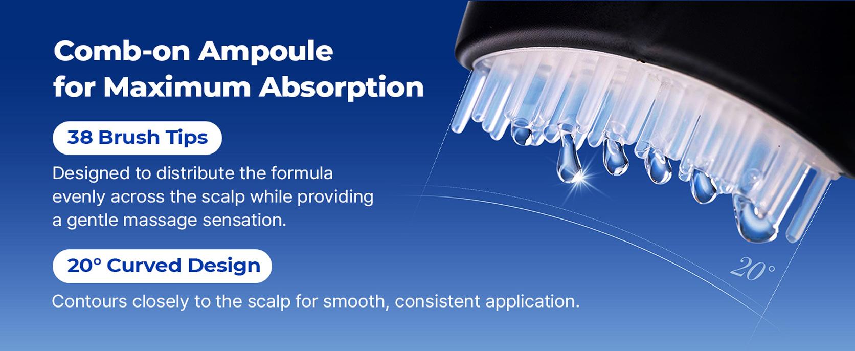 EPAIS Scalp Boosting Ampoule Jumbo Size 5.07 fl oz with Comb Brush Applicator for Reduced Hair Loss & Shedding Daily Haircare Enhances Growth