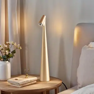 Portable LED Table Lamp Set of 2 3 Levels Brightness Rechargeable Battery Lights for Outdoor Restaurant Bedside Baby Night Light Orange