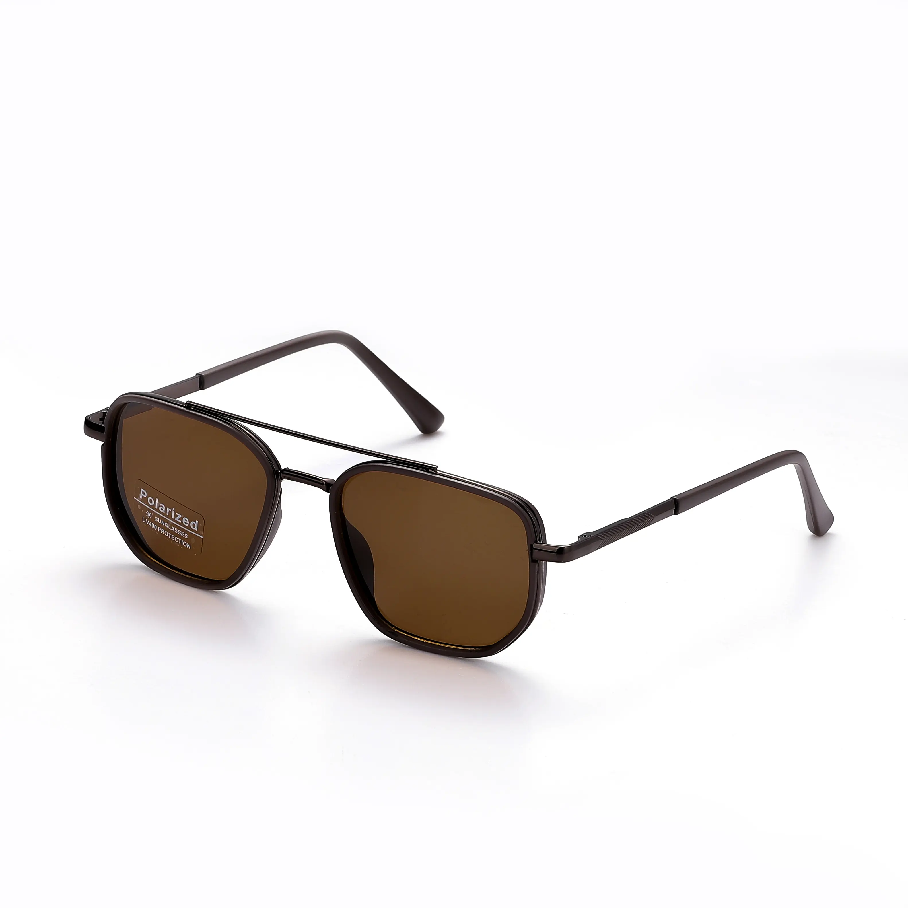Fashion Geometric Double-Beam Sunglasses - 2026 Fall/Summer Trend, High-Quality Lightweight Durable Metal-Framed Sunglasses, Funky Fashionable Frames Men's Accessory, Boyfriend Birthday Gift, Gifts for Boyfriend, Lightweight Durable Sunglasses, High Quali