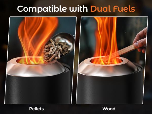 BALI OUTDOORS Smokeless Fire Pit, 6.5-Inch Turbo Flame Tabletop Fire Pit, Stainless Steel, Adjustable Flame,  with Stand and Stove Rack, Carry Bag TikTokShopBlackFriday