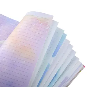 SIIXU Colorful Lined Notebook, Personal Diary Journals to Write in for Women, Hardcover Writing Notepad Gift, Unique Watercolor Design, 192 Pages, 2 Bookmarks, B5, Butterfly