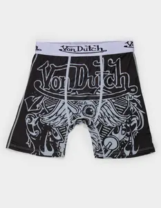 VON DUTCH Black Motor Mens Boxer Briefs