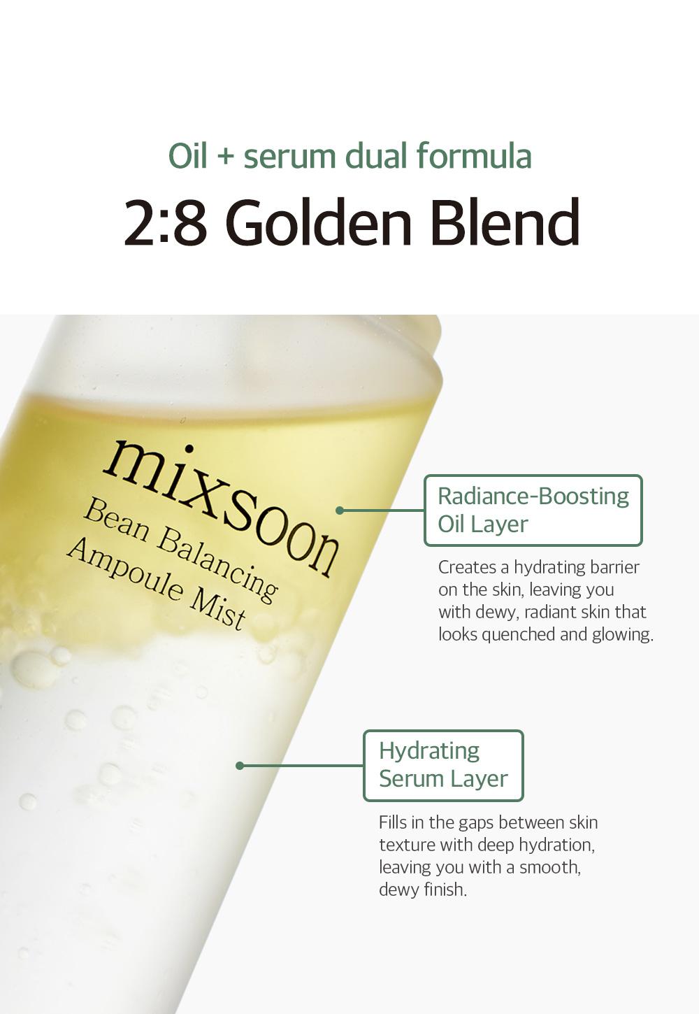 [mixsoon Official Shop] Bean Balancing Ampoule Mist 3.38 fl.oz / 100ml - Nourishing & Hydrating Facial Spray, Korean Mist for Glass Skin