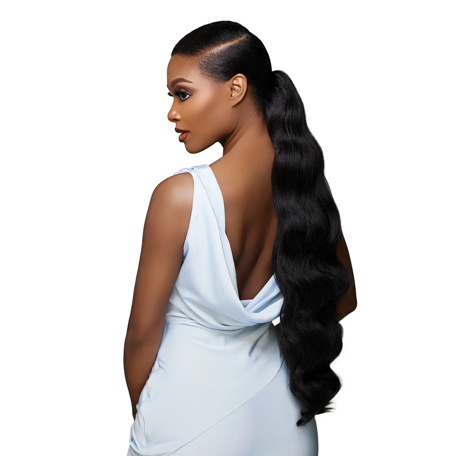 Sensationnel Drawstring Ponytail Glamora Glam Updo Unit 6, Synthetic Hairpieces, Ready-To-Wear Updo Look for Special Events, Perfect for Ponytail Hairstyles