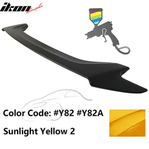 Trunk Spoiler for Honda Civic 2016-2020 OE #Y82 Sunlight Yellow 2 ABS