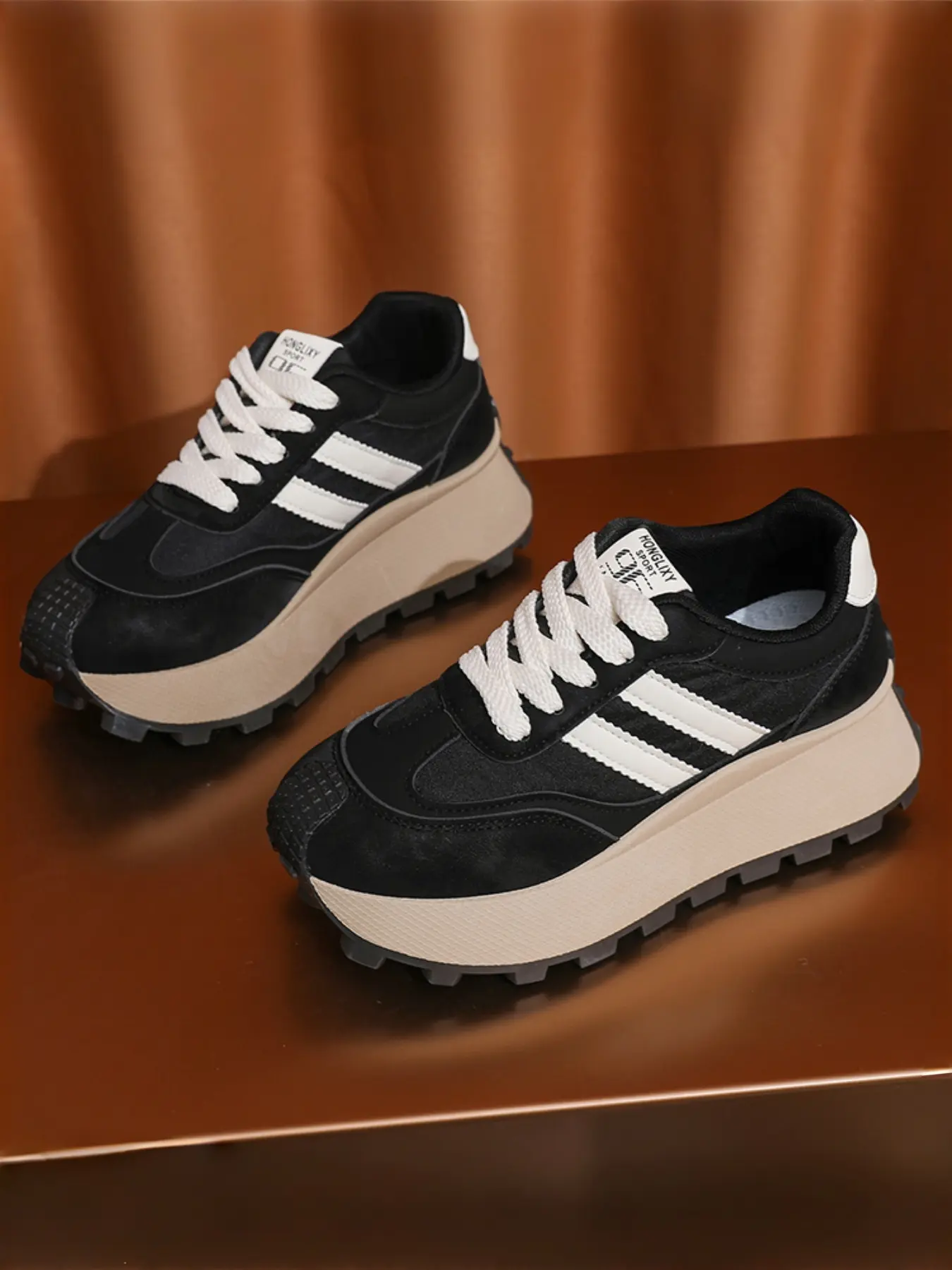 Women's Featherlight Platform Trendy Walking Sneakers | Classic Athletic Shoes | Effortless Height Increase | Stylish Walking Shoes | Fashion Shoes