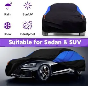 Universal Waterproof Car Cover for Sedan & SUV,Ideal for All-Weather Outdoor Parking,Protect from Dust,Defoliation,Bird Droppings,Sun,Scratches