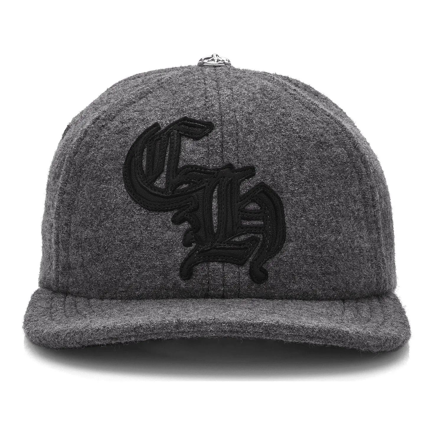 Chrome Hearts Unisex Cross Wool Beanie - Grey, Authentic, 100% Authenticity Guaranteed, In Stock & Ready to Ship, Stylish Winter Fashion Accessory Hat
