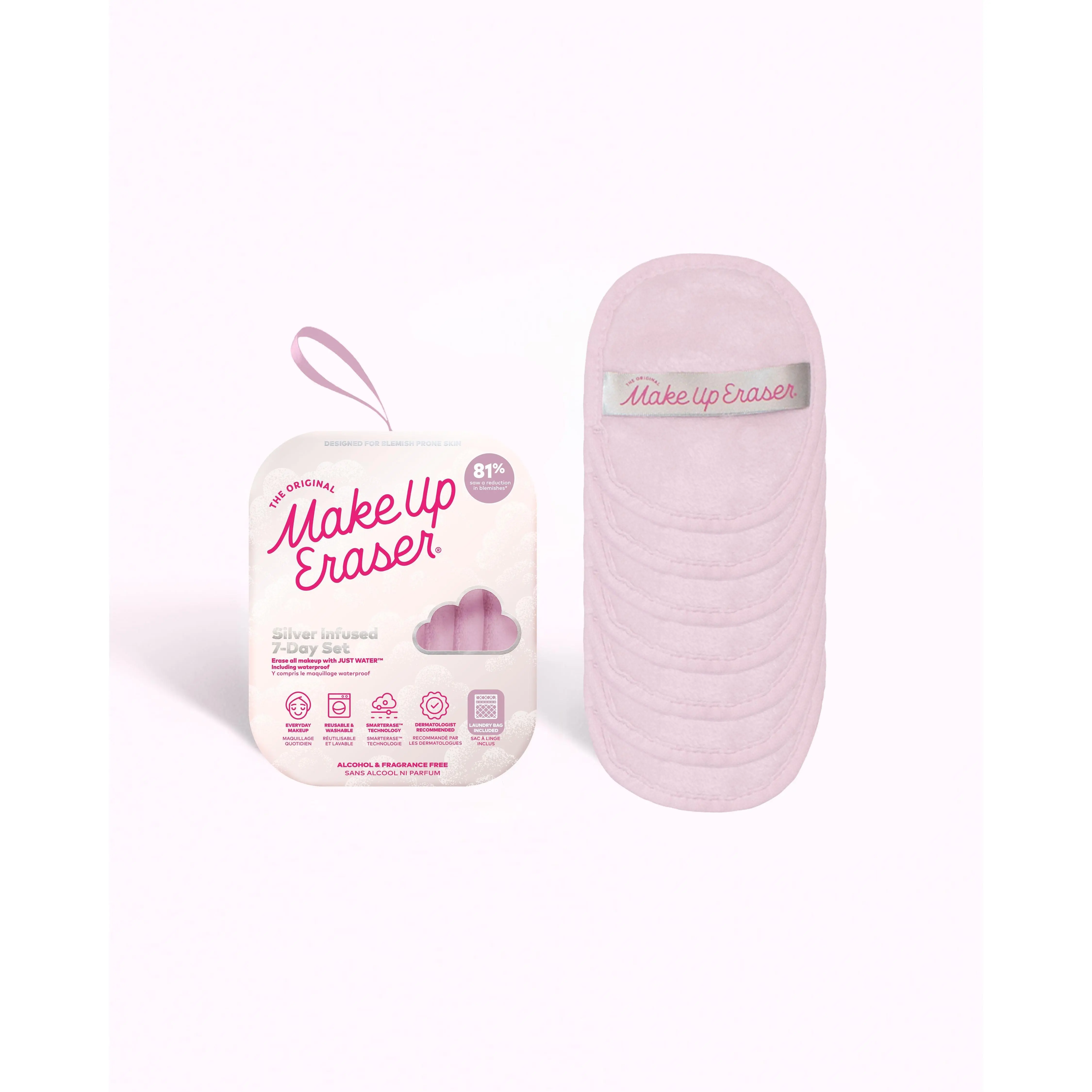MakeUp Eraser Silver Infused Collection - Reusable makeup remover for acne prone skin by MakeUp Eraser