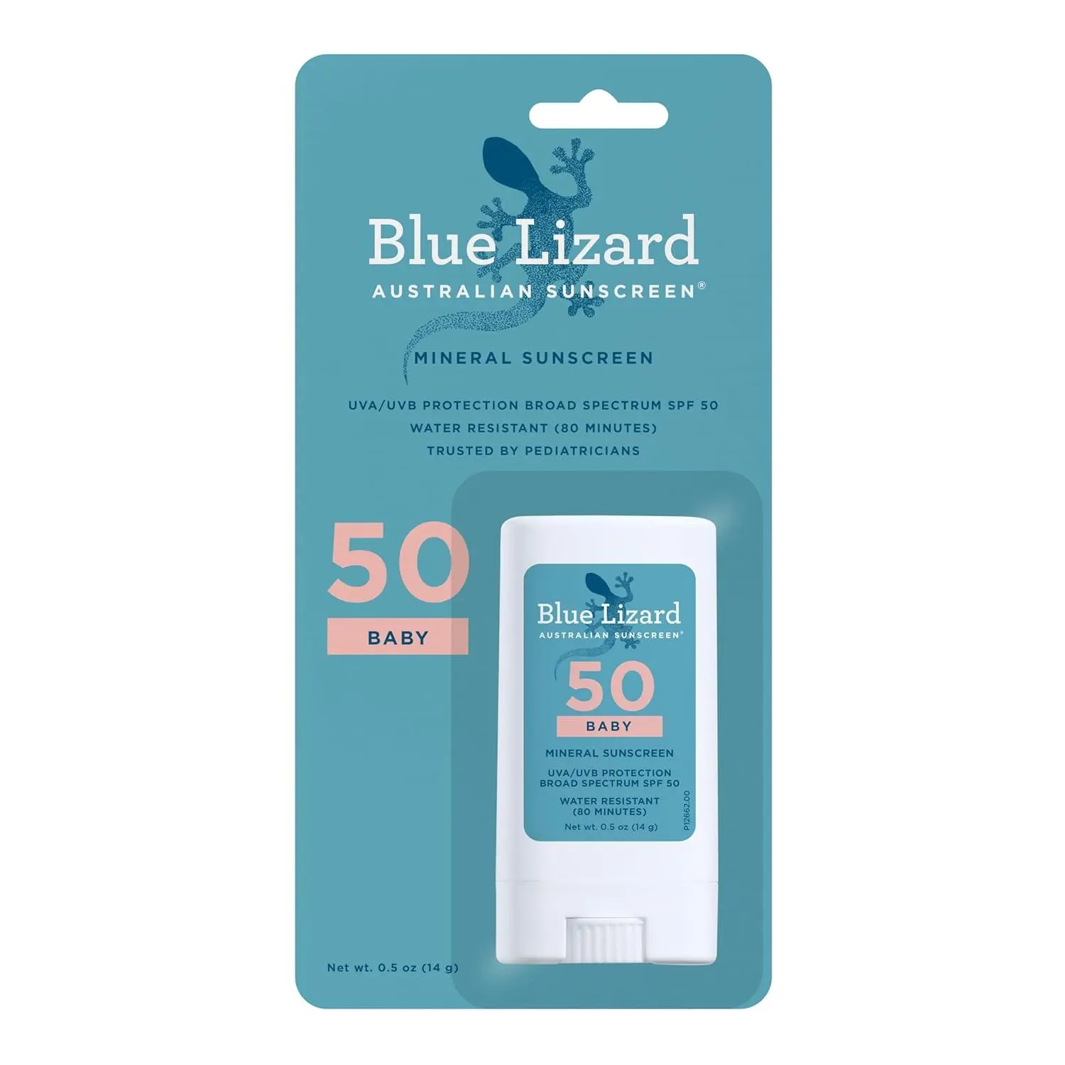 BLUE LIZARD Baby Mineral Sunscreen with Zinc Oxide, SPF 50+, Water Resistant, UVA/UVB Protection with Smart Cap Technology - Fragrance Free, 3 Ounce Tube