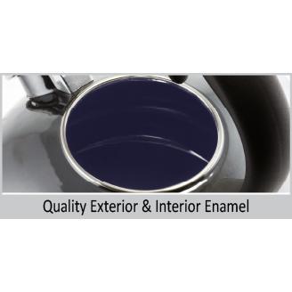 Enamel-on-Steel Classic Loop Traditional Teakettle (1.8 Qt.)