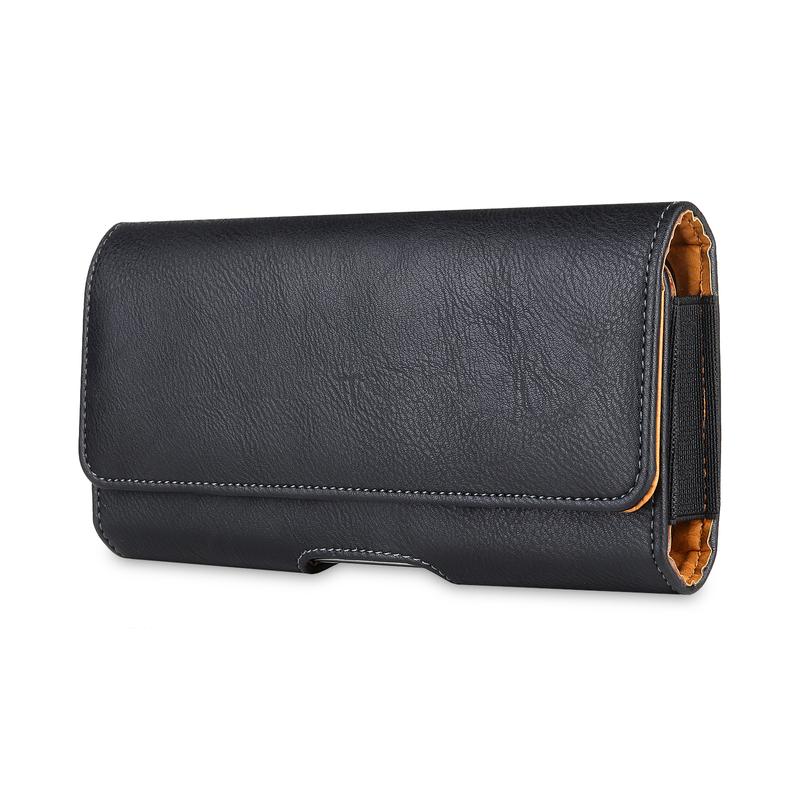 Cell Phone Holster PU Leather Magnet Pouch Belt Clip Man Waist Bag Carrying Perfect For Outdoor Daily Use